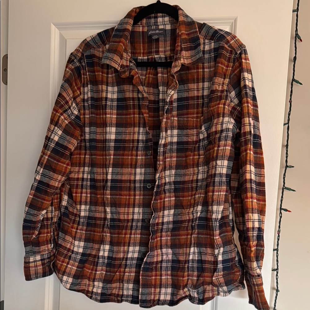 Eddie Bauer Plaid Button-Up Shirt